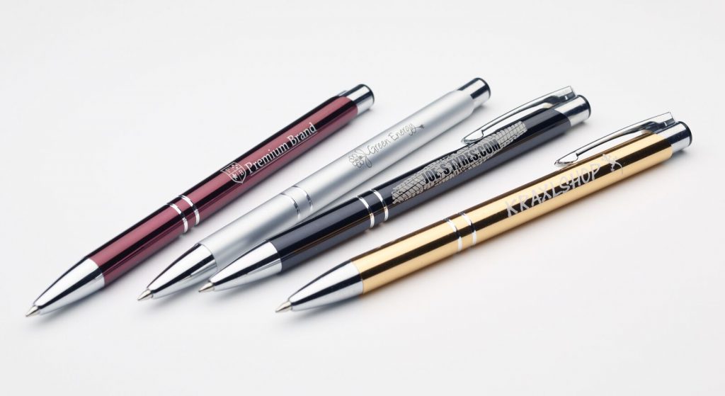 Bedruckte Kugelschreiber